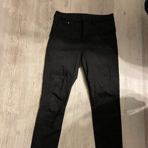 Size 32 Stretchy Black Jeggings H&M